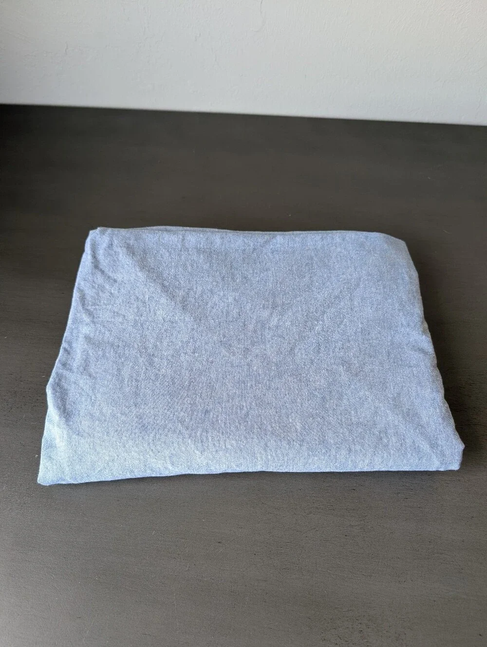 Ralph Lauren Twin Light Blue Cotton Flat Sheet